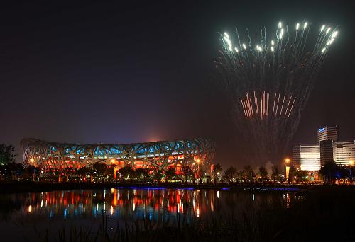 北京五輪閉幕式の花火